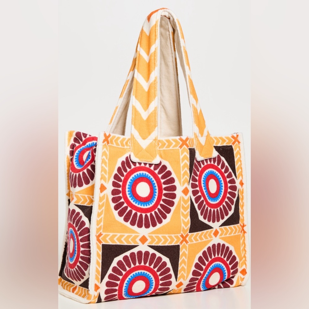 LA Double J Tote Bag Terry Cloth in Solar Place New Without Tags & Rare!